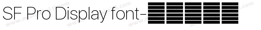 SF Pro Display font字体转换